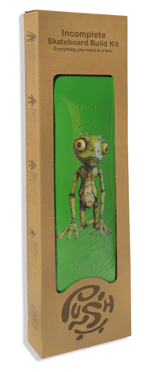 PUSH - 'Incomplete' Skateboard Kit: Lizard Guy