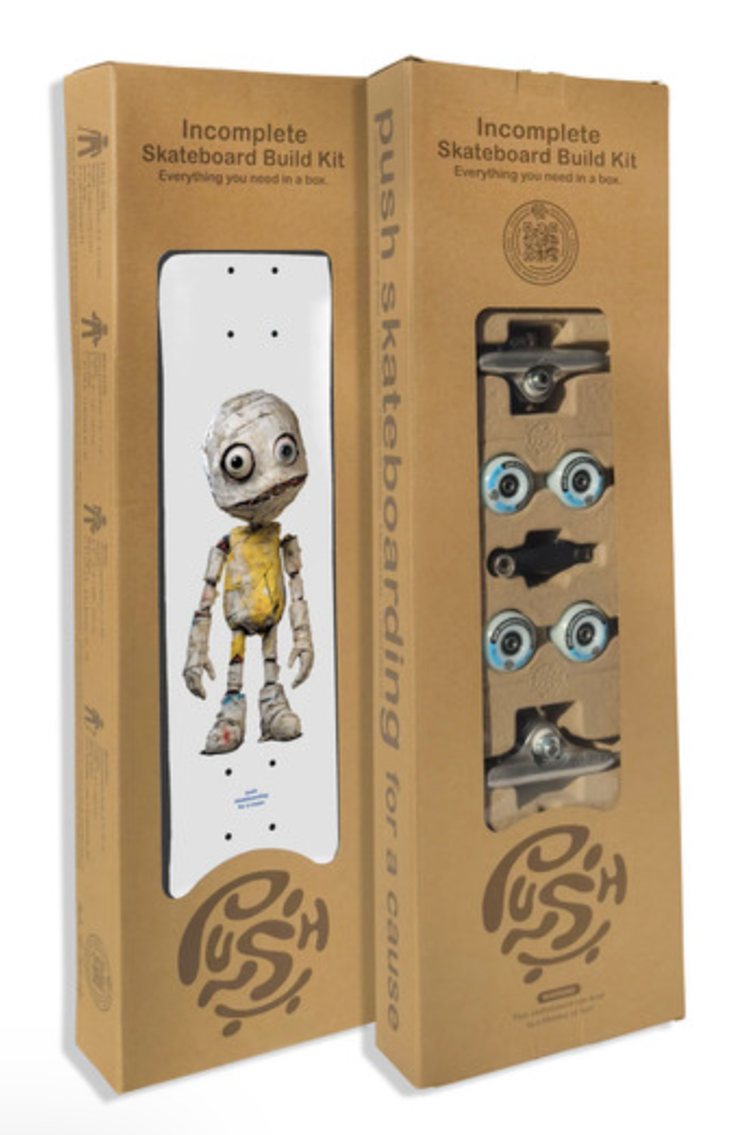PUSH - "Incomplete" Skateboard Kit: Mummy Guy