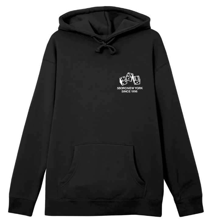 5B, 4-5-6 Dice Pullover - Black