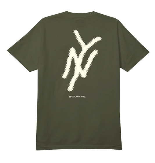 5B NY Logo - Olive & Off White